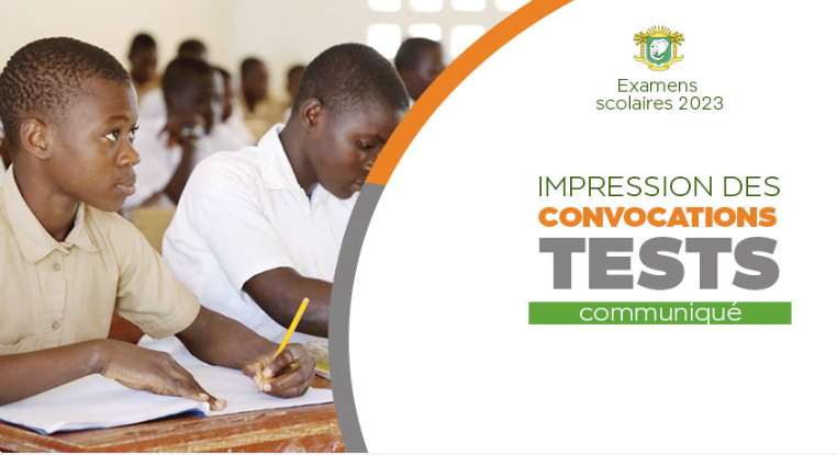 convocations, tests, examens, scolaires, session 2023