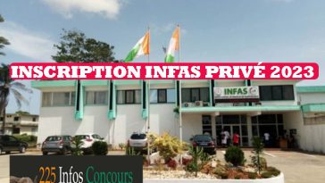 Inscription INFAS Privé 2023