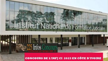 concours de l'INFJ CI 2023 en Côte d'Ivoire