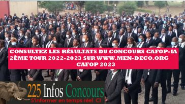 Consultez les résultats du concours CAFOP-IA 2ème tour 2022-2023 sur www.men-deco.org Cafop 2023