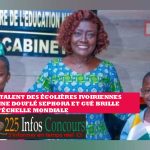 Le talent des écolières ivoiriennes - Anne Douflé Sephora et Gué - brille à l'échelle mondiale