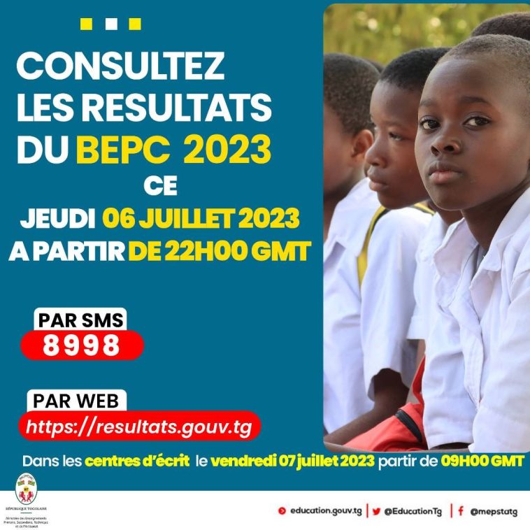 Les résultats du BEPC Togo 2024 sont disponibles !